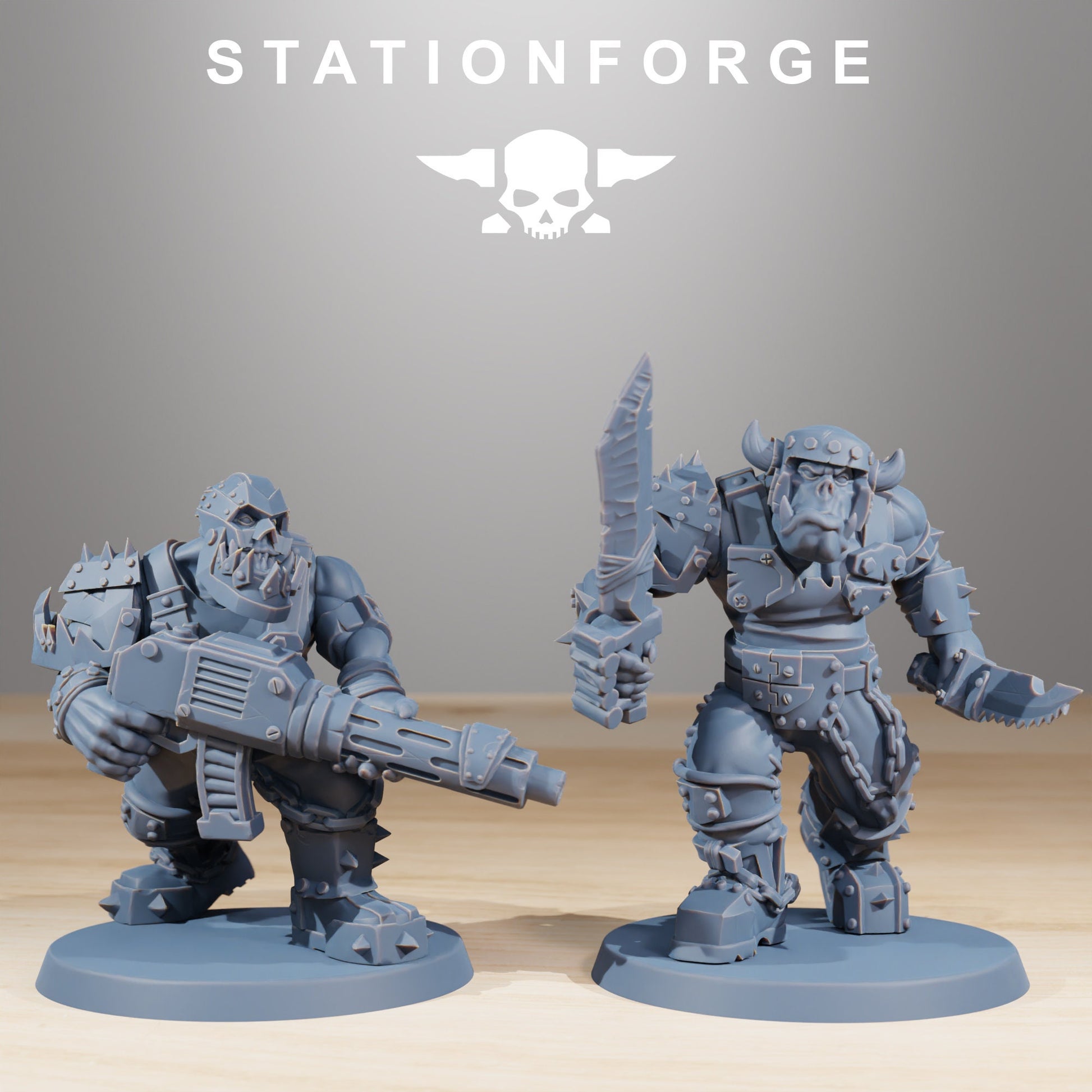 Orkaz Berserkers - set of 10 (sculpted by Stationforge)