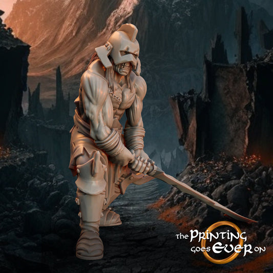Assault Orc Berserker A - Forces of Evil - Vol. 2(sculpted by Print Goes Ever On)