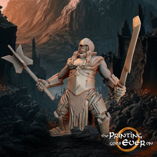 Assault Orc Berserker B - Forces of Evil - Vol. 2(sculpted by Print Goes Ever On)
