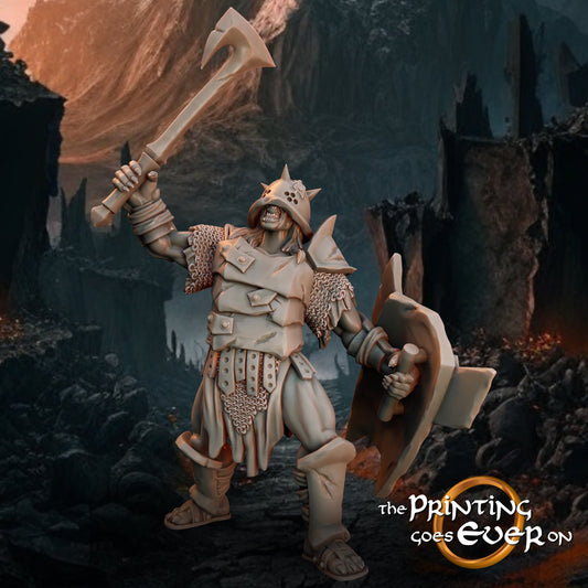 Assault Orc Brawler A - Forces of Evil - Vol. 2(sculpted by Print Goes Ever On)