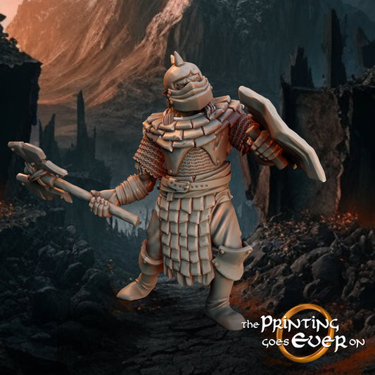 Assault Orc Fighter E - Forces of Evil - Vol. 2(sculpted by Print Goes Ever On)