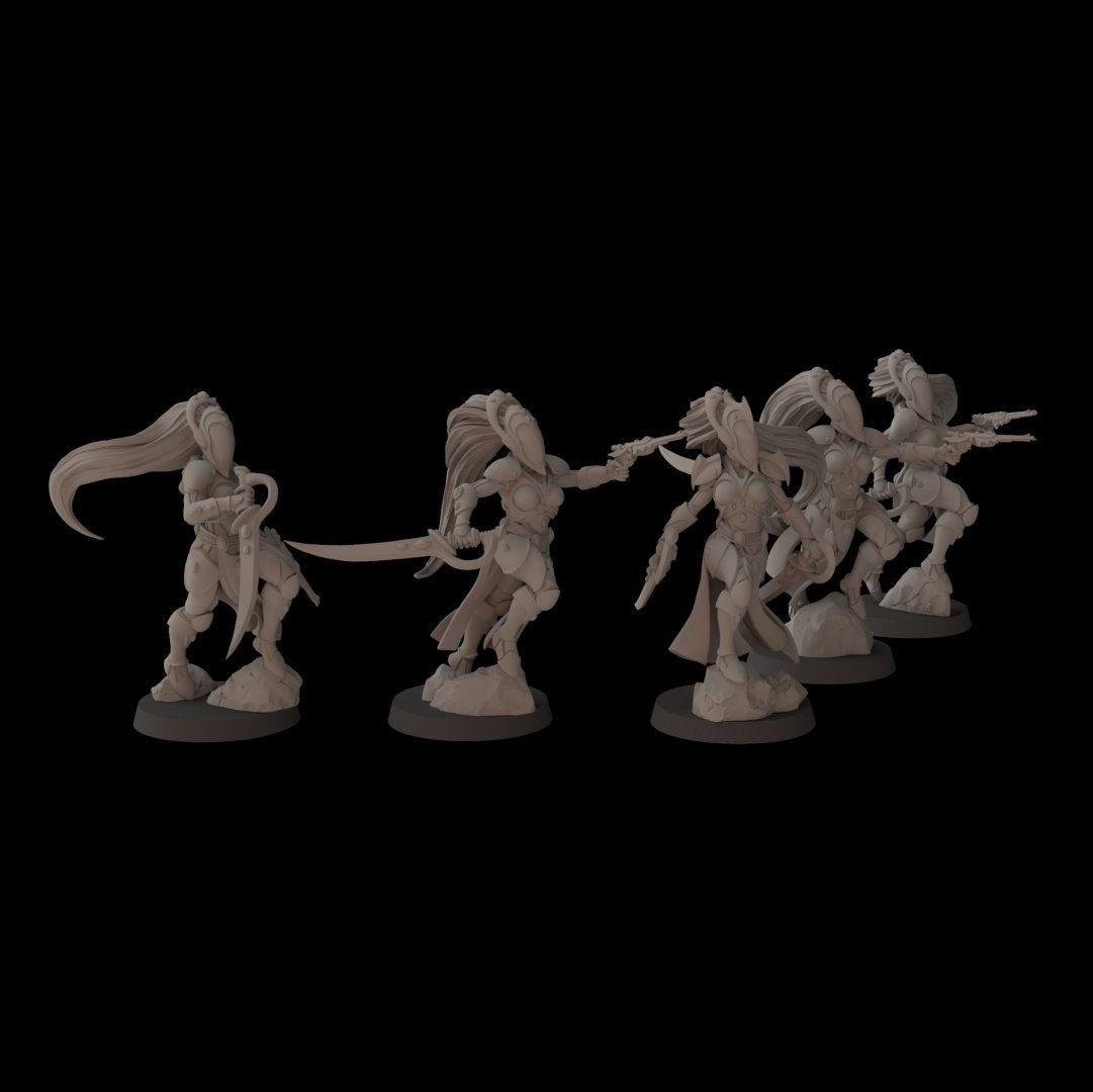 Aeterni Wild Maidens - set of 5 (Sculpted by Fantasy Cult Miniatures)