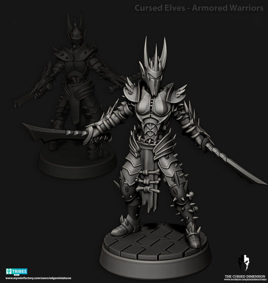 Armoured Warriors - Cursed Elves - Set of 6 (Sculpted by Edge Miniatures)