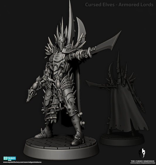 Armoured Lord 1 - Cursed Elves (Sculpted by Edge Miniatures)