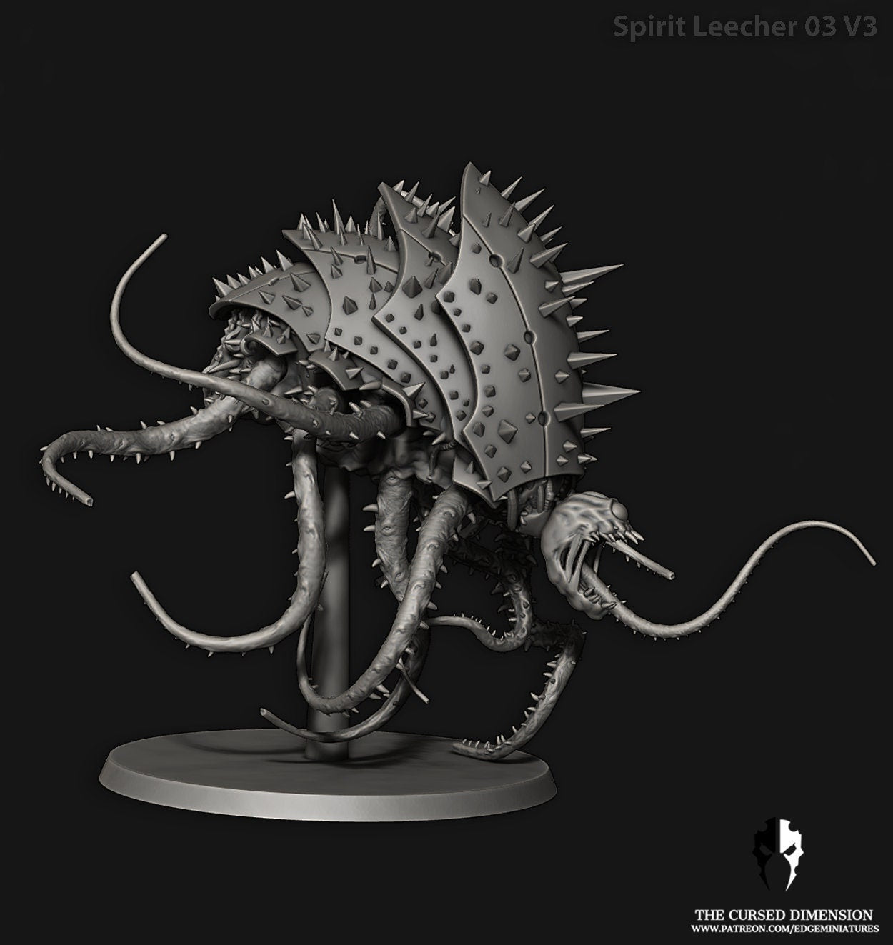 Spirit Leecher 03 v3 - Cursed Elves (Sculpted by Edge Miniatures)