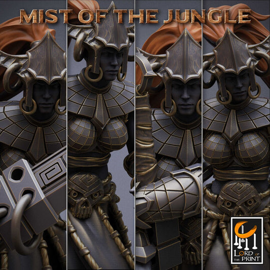 Heavy Amazon Great Sword set - 4 poses (sculpted by Lord Of The Print)