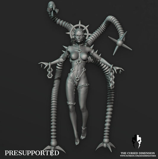 Coven Leader 01 - Flesh Wizard - Cursed Elves (Sculpted by Edge Miniatures)