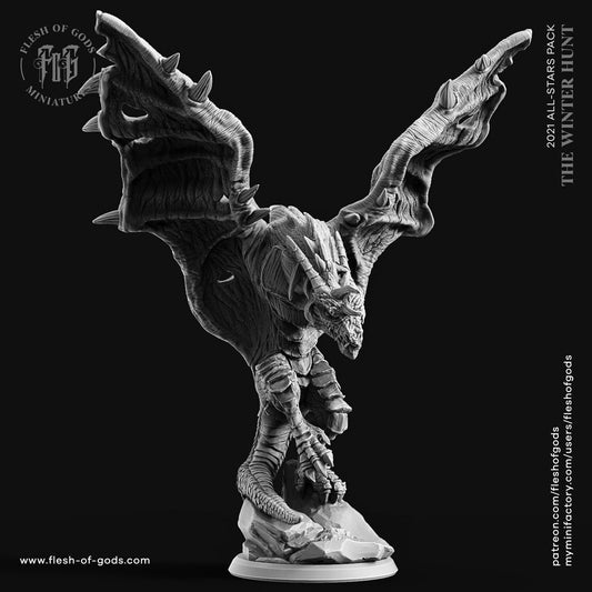 Night Wyvern (sculpted by Flesh of Gods miniatures)