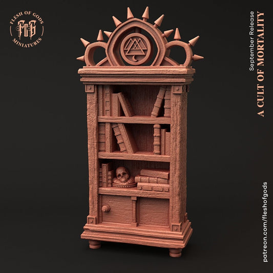 Bookshelf - Cult of Mortality (sculpted by Flesh of Gods miniatures)