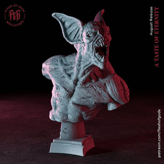 Bat Creature Bust - Taste of Eternity (sculpted by Flesh of Gods miniatures)