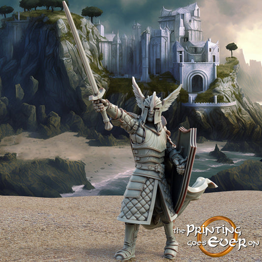 Swan Knight Prince on Foot (sculpted by Print Goes Ever On)