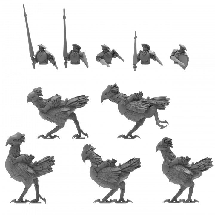 House Excess Lancers (5) (sculpted by That Evil One)