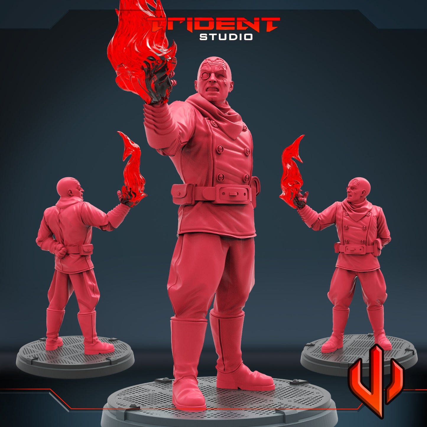 Baron Strucker A (Fan art sculpted by Trident Studio) (Crisis Protocol Proxy/Alternative)