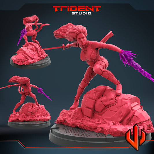 Psylocke B (Fan art sculpted by Trident Studio) (Crisis Protocol Proxy/Alternative)