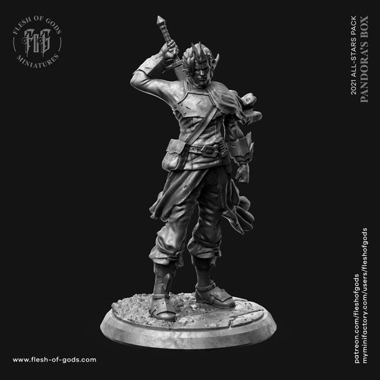 Cedric Liarel - Hero (sculpted by Flesh of Gods miniatures)