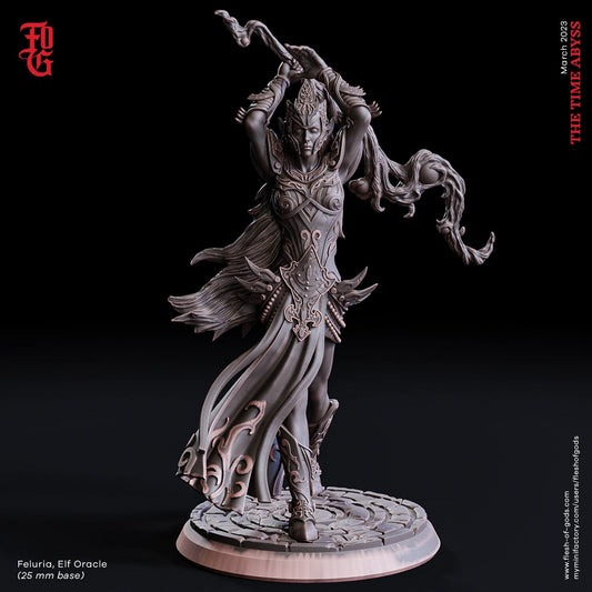Feluria, Elf Oracle - The Time Abyss (sculpted by Flesh of Gods miniatures)