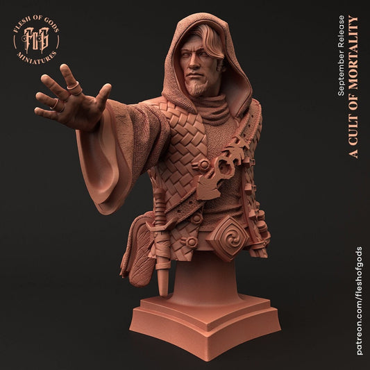 Sorcerer Bust - Cult of Mortality (sculpted by Flesh of Gods miniatures)