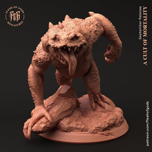 Slaad - Cult of Mortality (sculpted by Flesh of Gods miniatures)