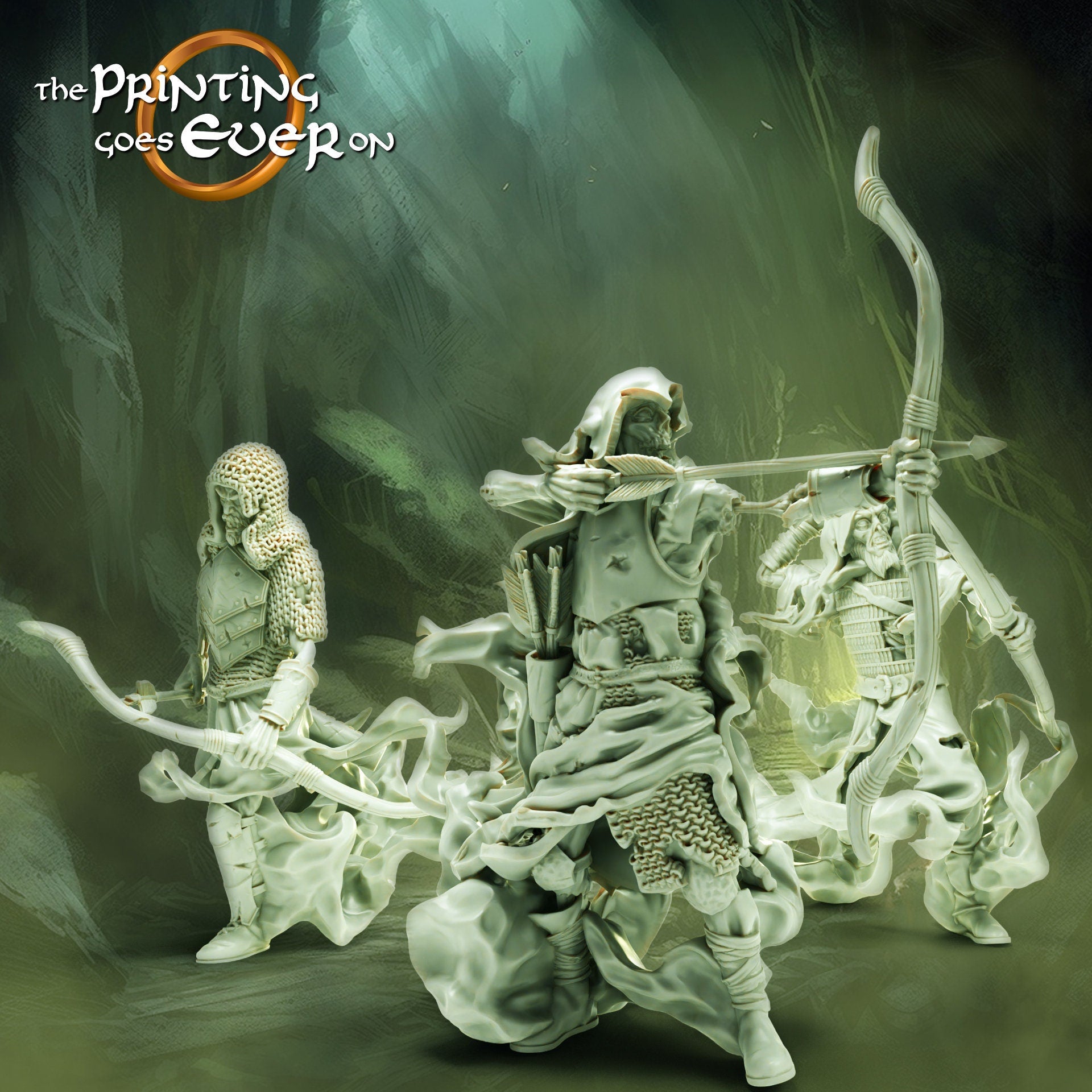Ghost Archers - Hall of the Ghost King (sculpted by Print Goes Ever On)