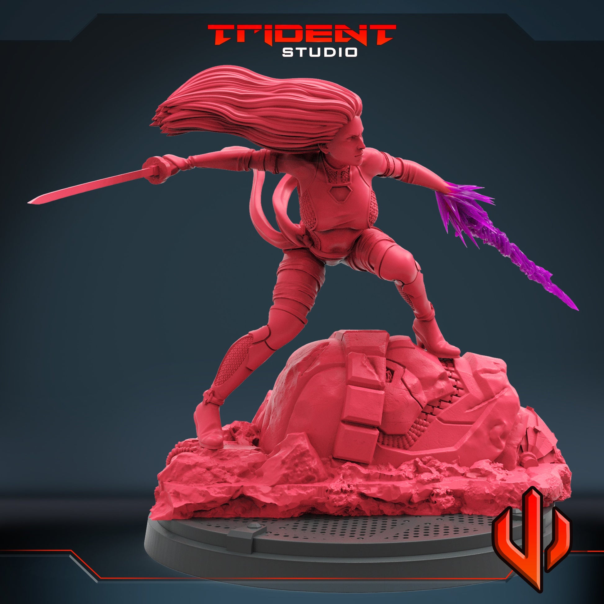 Psylocke B (Fan art sculpted by Trident Studio) (Crisis Protocol Proxy/Alternative)