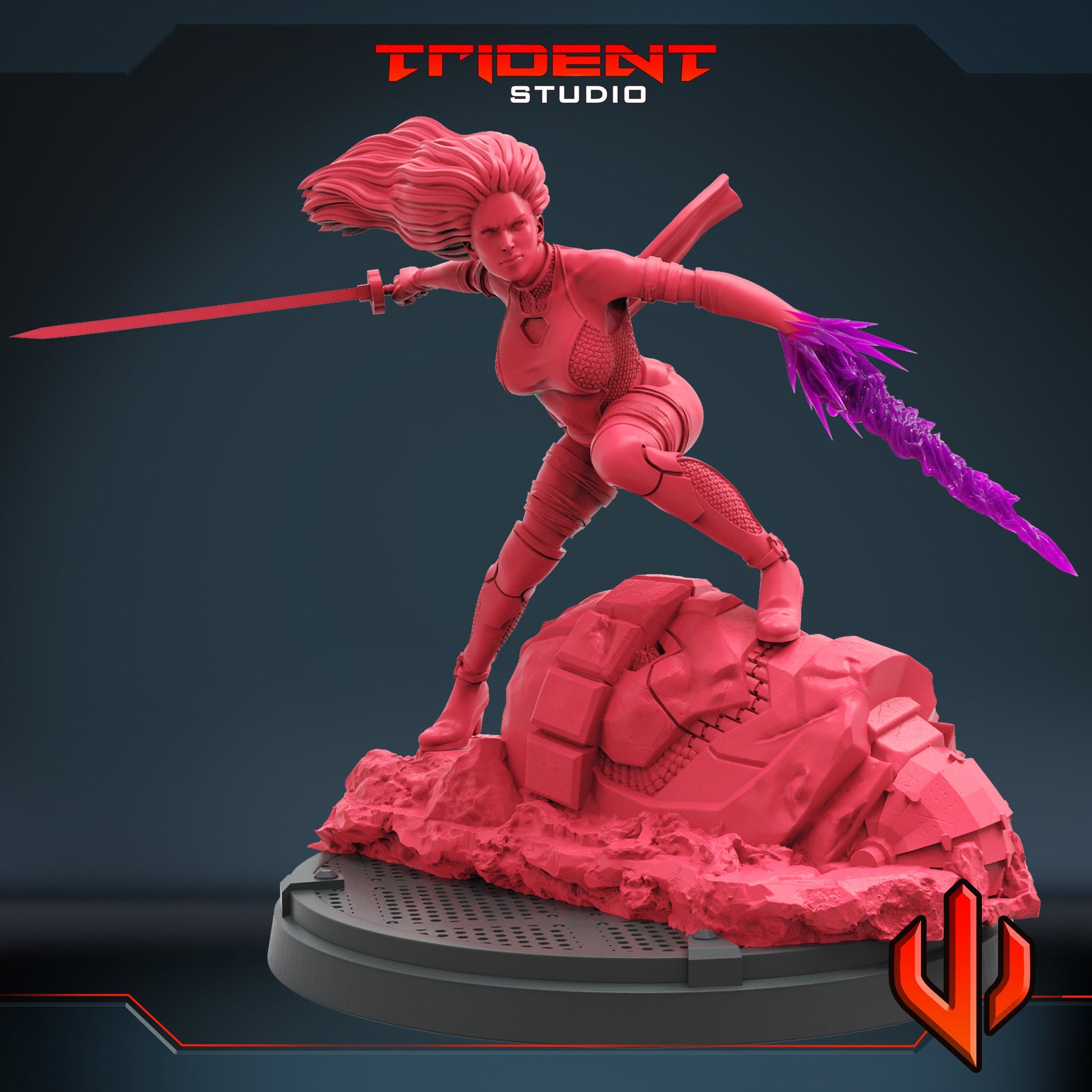 Psylocke B (Fan art sculpted by Trident Studio) (Crisis Protocol Proxy/Alternative)