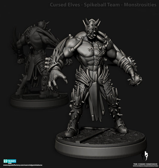 Cursed Elves - Monstrosity 01 - Spikeball Team (Sculpted by Edge Miniatures)
