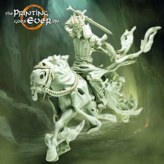 Ghost King (mounted) - Hall of the Ghost King (sculpted by Print Goes Ever On)