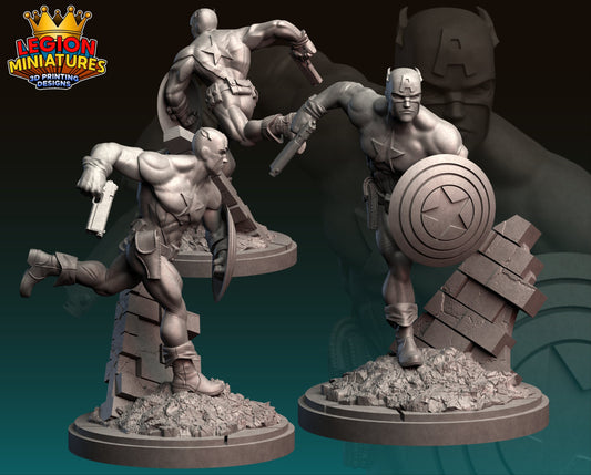 Bucky Fan-Art 40mm Miniature (Sculpted by Legion Miniatures) (Crisis Protocol Proxy/Alternative)