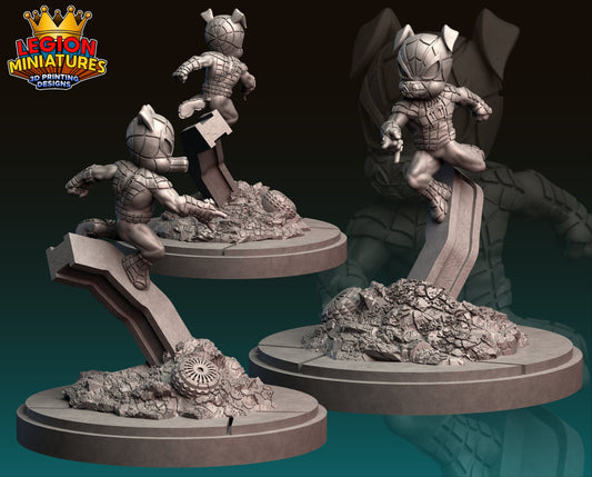 Spider-Ham Fan-Art 40mm Miniature (Sculpted by Legion Miniatures) (Crisis Protocol Proxy/Alternative)