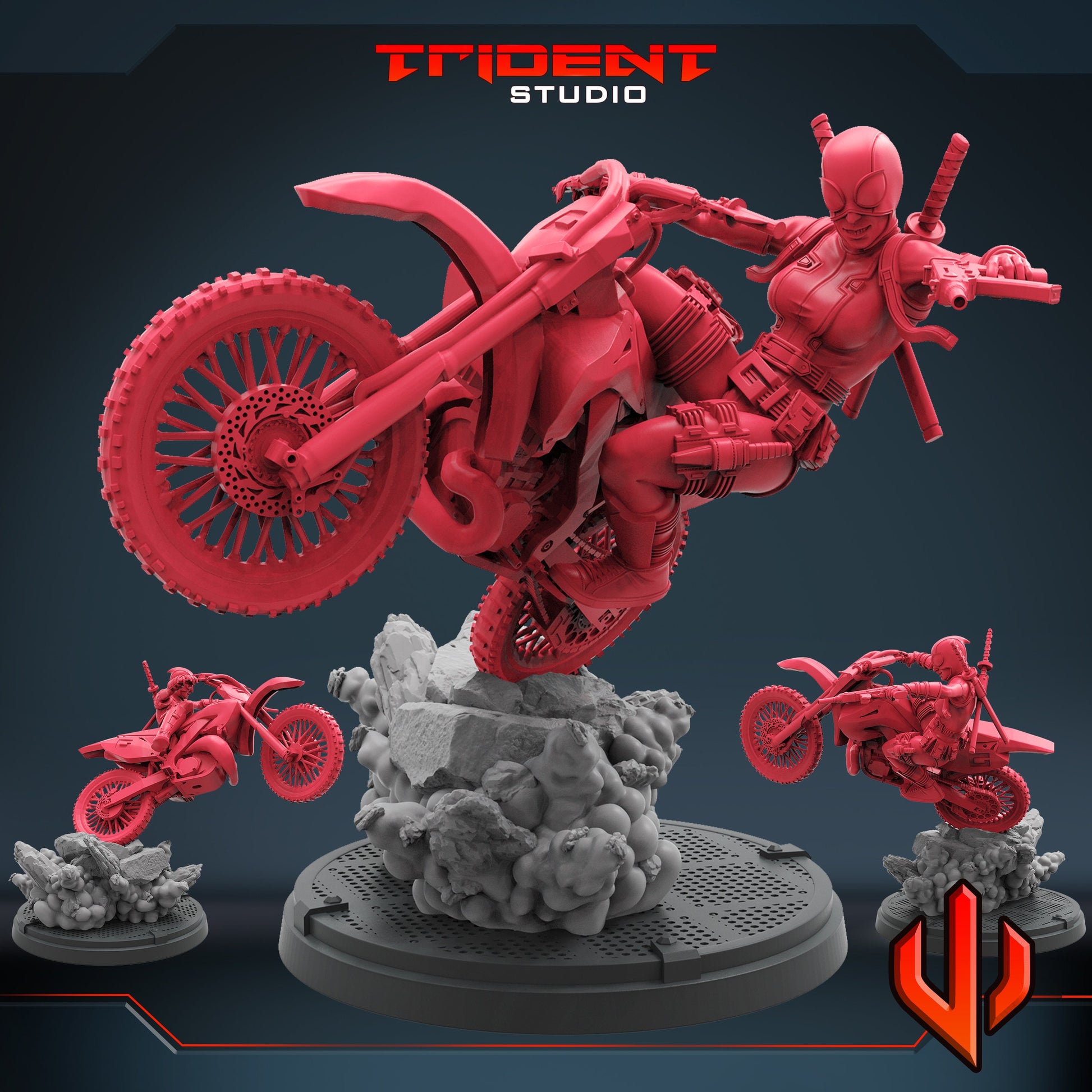 Gwenpool Masked (Fan art sculpted by Trident Studio) (Crisis Protocol Proxy/Alternative)
