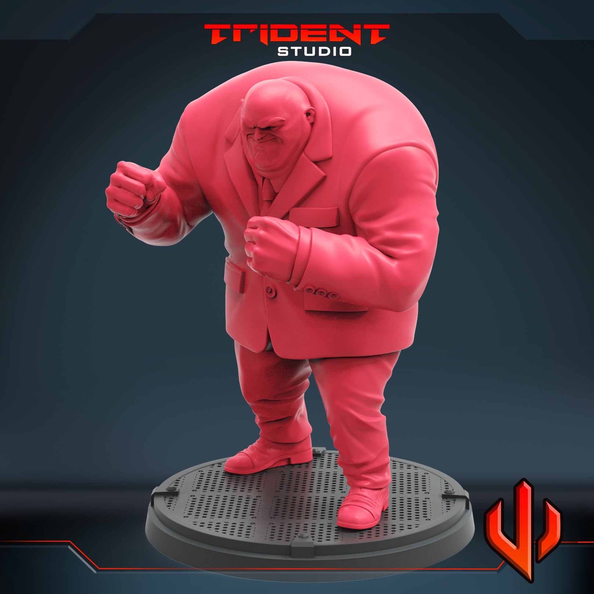 Kingpin Puzzle Quest (Fan art sculpted by Trident Studio) (Crisis Protocol Proxy/Alternative)