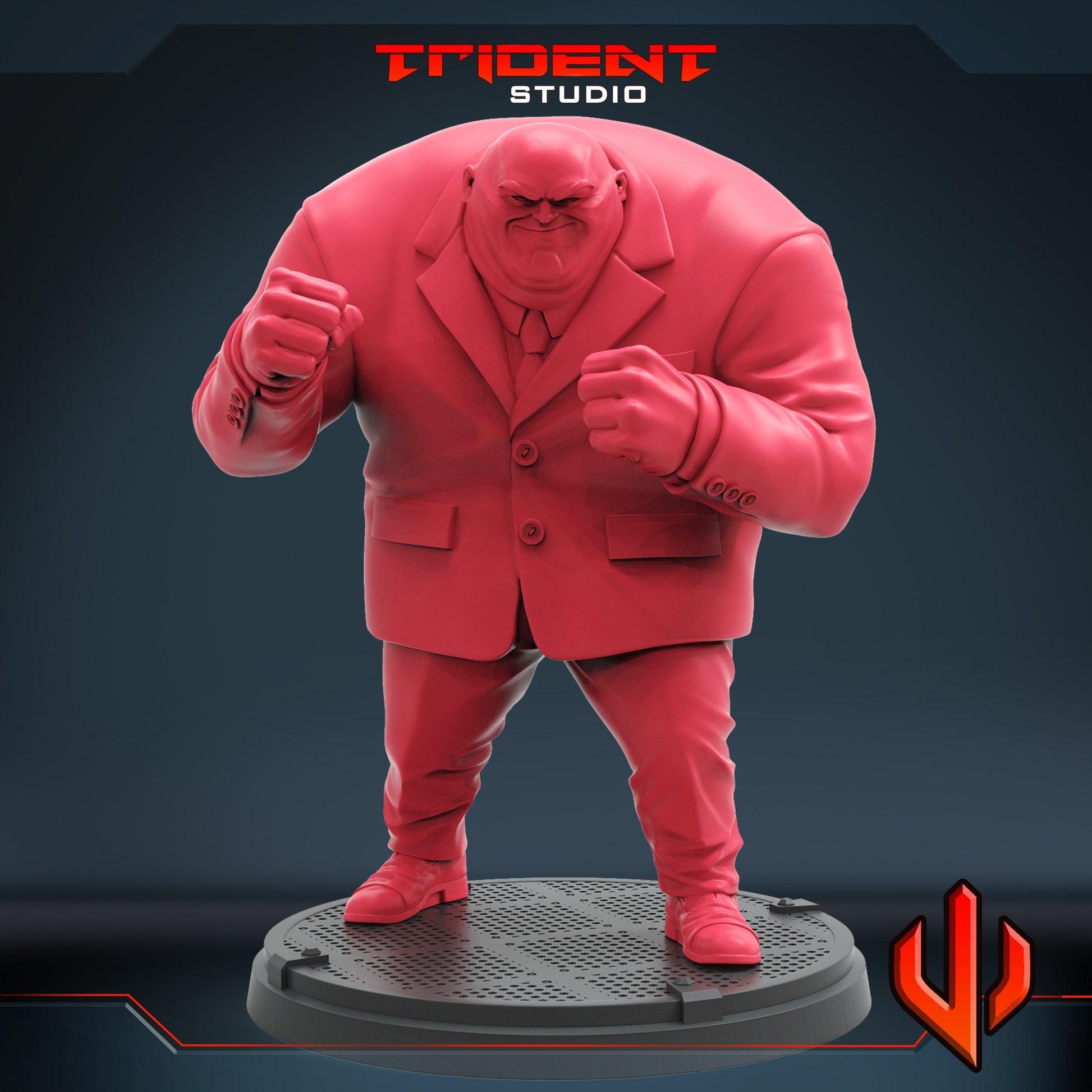 Kingpin Puzzle Quest (Fan art sculpted by Trident Studio) (Crisis Protocol Proxy/Alternative)