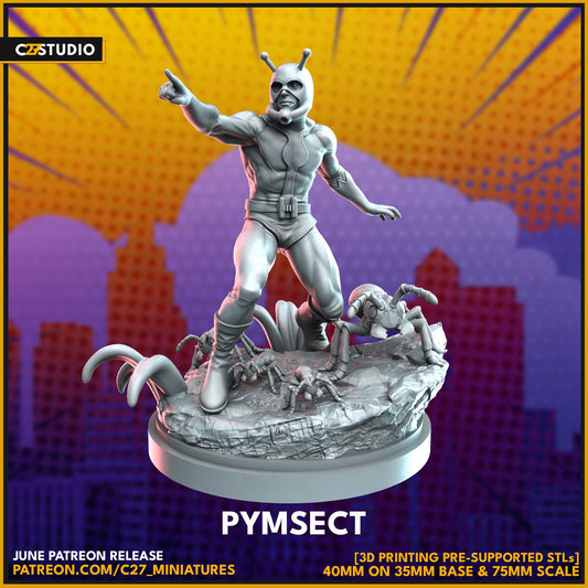Pymsect / Ant-Man 40mm miniature (sculpted by C27 collectibles) (Crisis Protocol Proxy/Alternative)