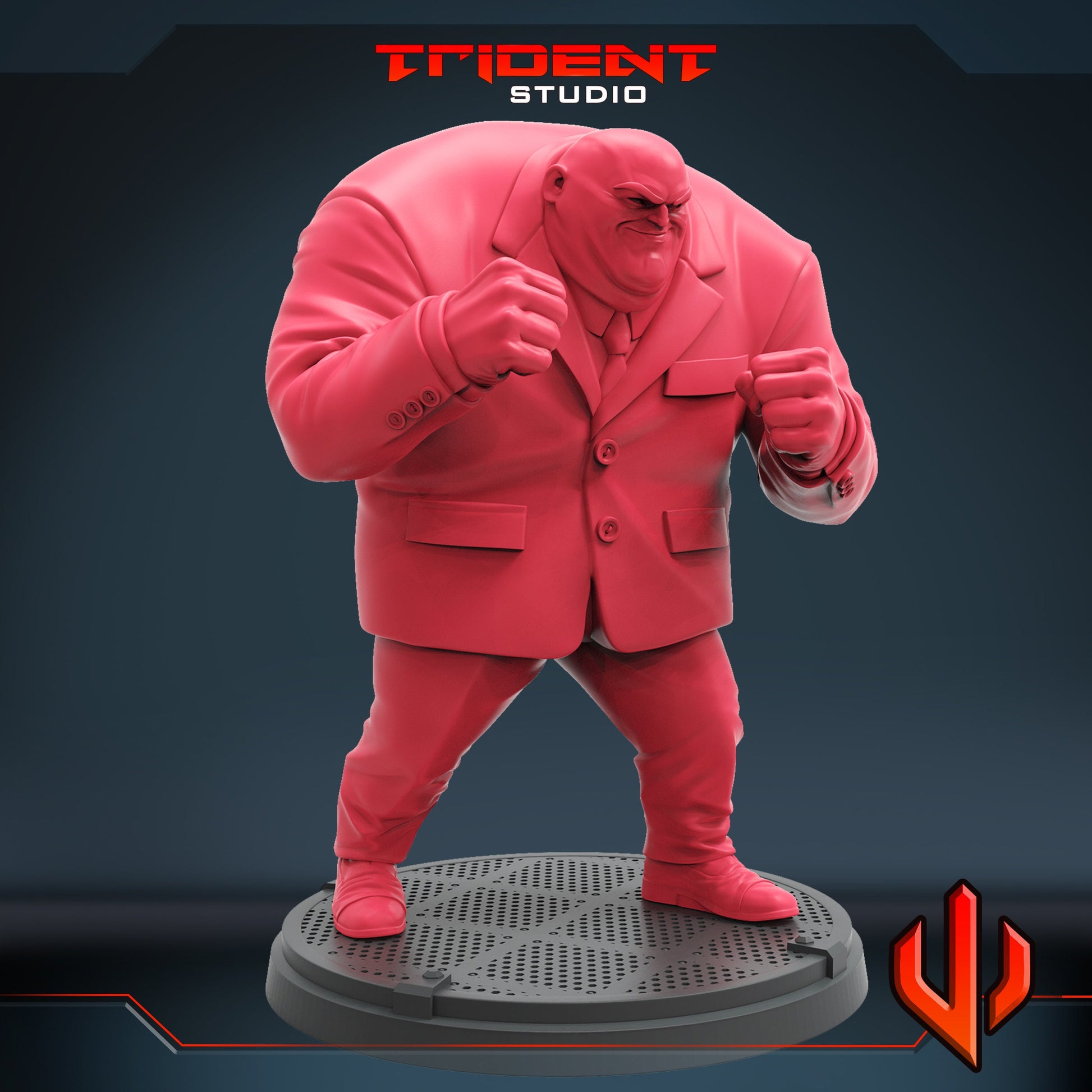 Kingpin Puzzle Quest (Fan art sculpted by Trident Studio) (Crisis Protocol Proxy/Alternative)
