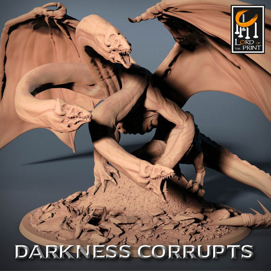 Darknight Hydra Dragon (sculpted by Lord of the Print)