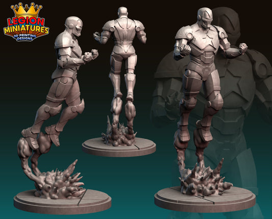 Iron Patriot Fan Art 40mm Miniature (Sculpted by Legion Miniatures) (Crisis Protocol Proxy/Alternative)