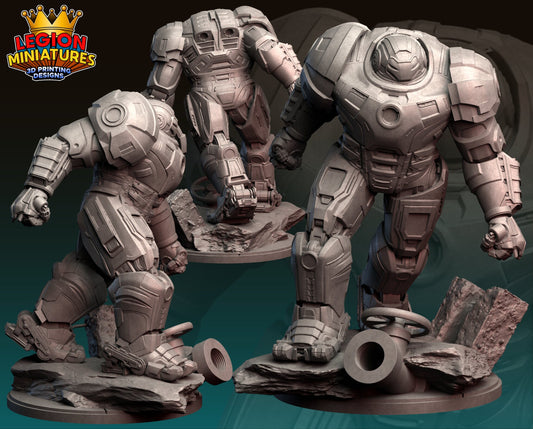 Hulk Buster Fan Art 40mm Miniature (Sculpted by Legion Miniatures) (Crisis Protocol Proxy/Alternative)
