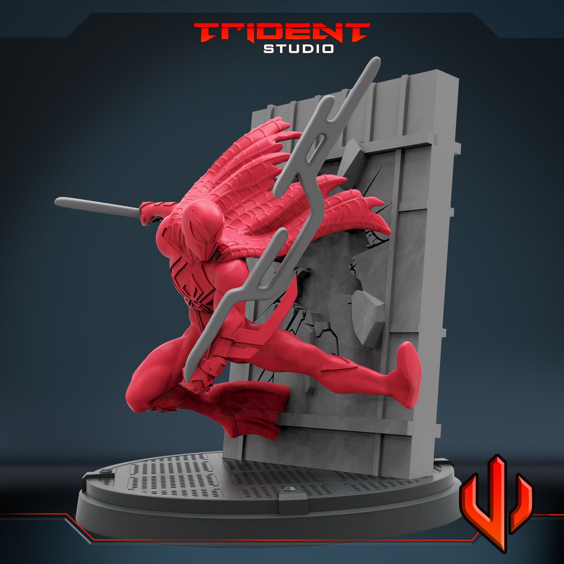 Spider-Man Miguel O'Hara (Fan art sculpted by Trident Studio) (Crisis Protocol Proxy/Alternative)