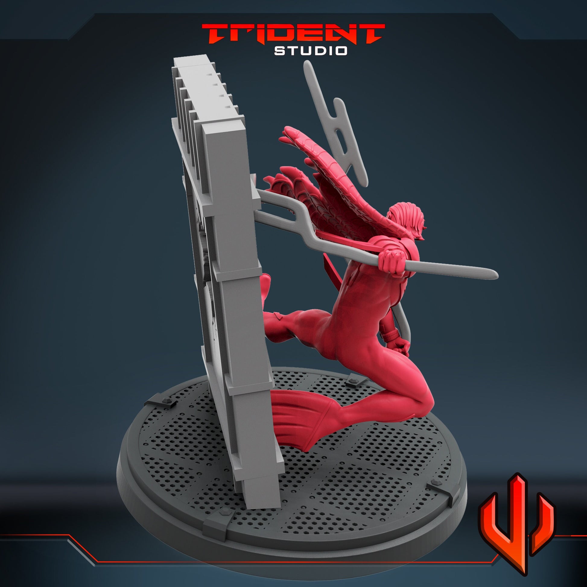 Spider-Man Miguel O'Hara (Fan art sculpted by Trident Studio) (Crisis Protocol Proxy/Alternative)