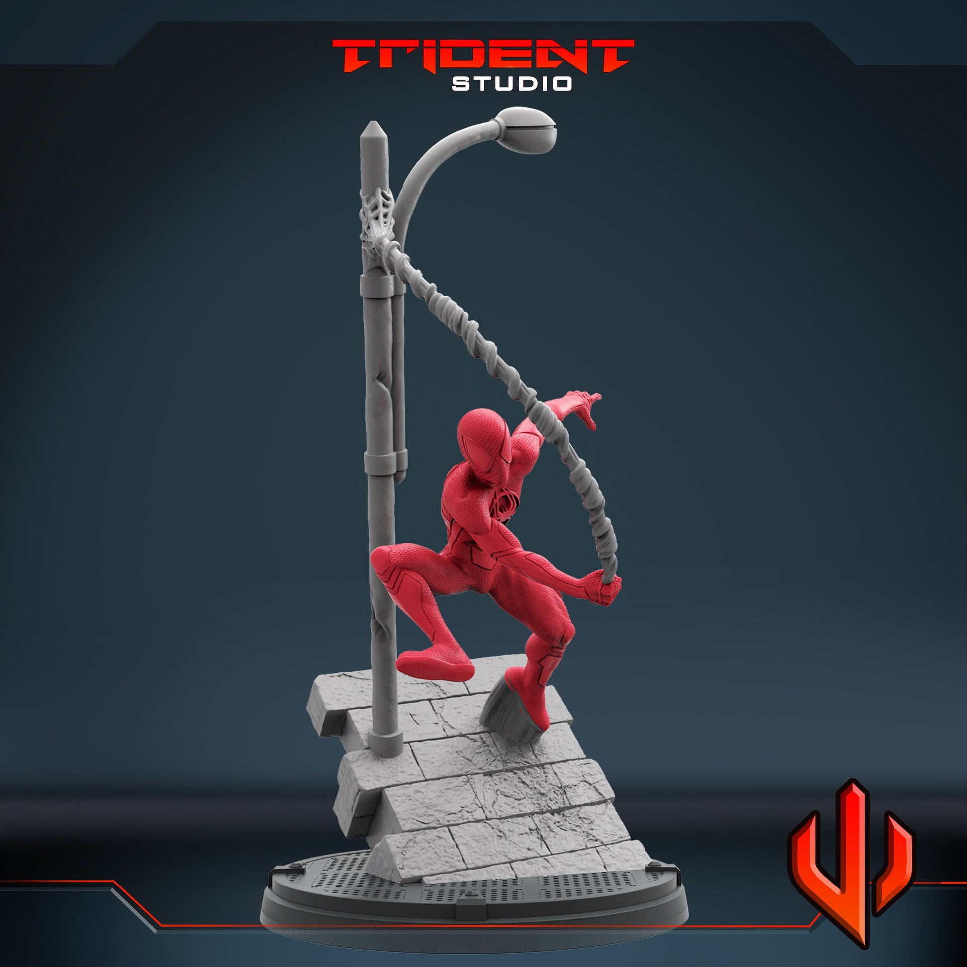 Spider-Man Miles Morales (Fan art sculpted by Trident Studio) (Crisis Protocol Proxy/Alternative)