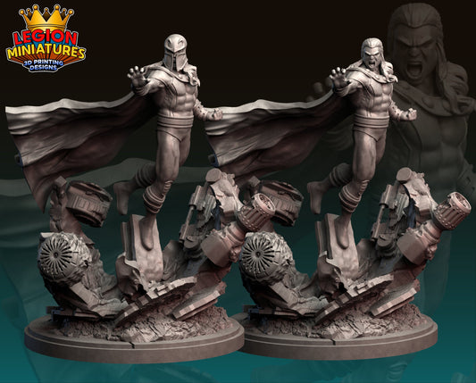 Magneto Fan Art 40mm Miniature (Sculpted by Legion Miniatures) (Crisis Protocol Proxy/Alternative)