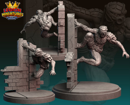 Cyborg Spider-Man Fan Art 40mm Miniature (Sculpted by Legion Miniatures) (Crisis Protocol Proxy/Alternative)