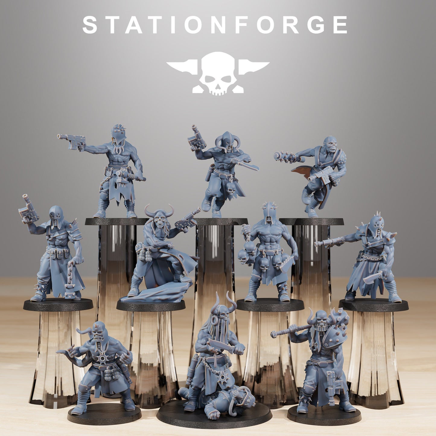 Corrupted Sectarians - set of 10 (with Mutant option) (sculpted by Stationforge)