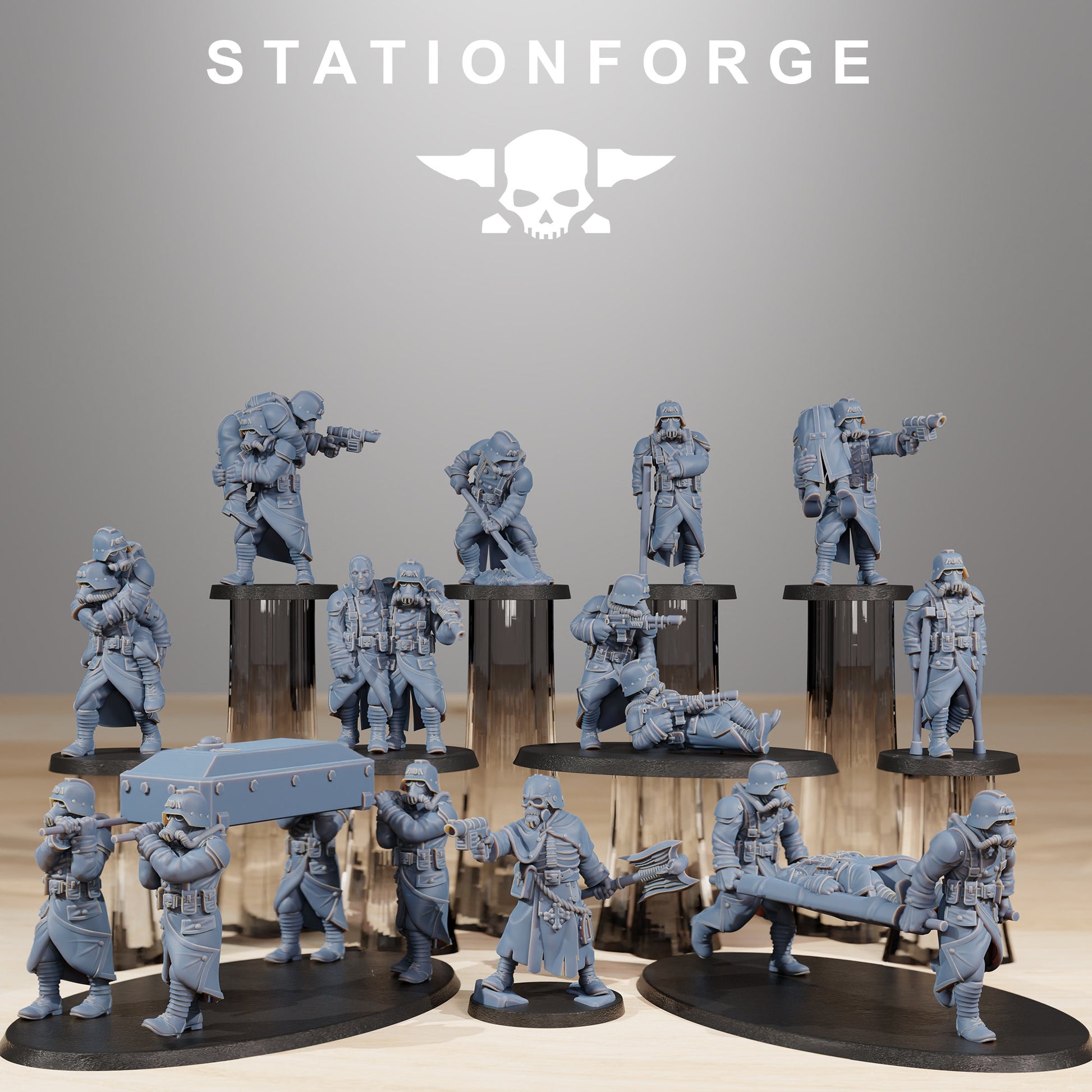 Grim Guard Casualties (11 models) (sculpted by Stationforge)