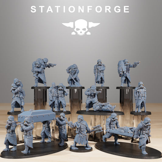 Grim Guard Casualties (11 models) (sculpted by Stationforge)