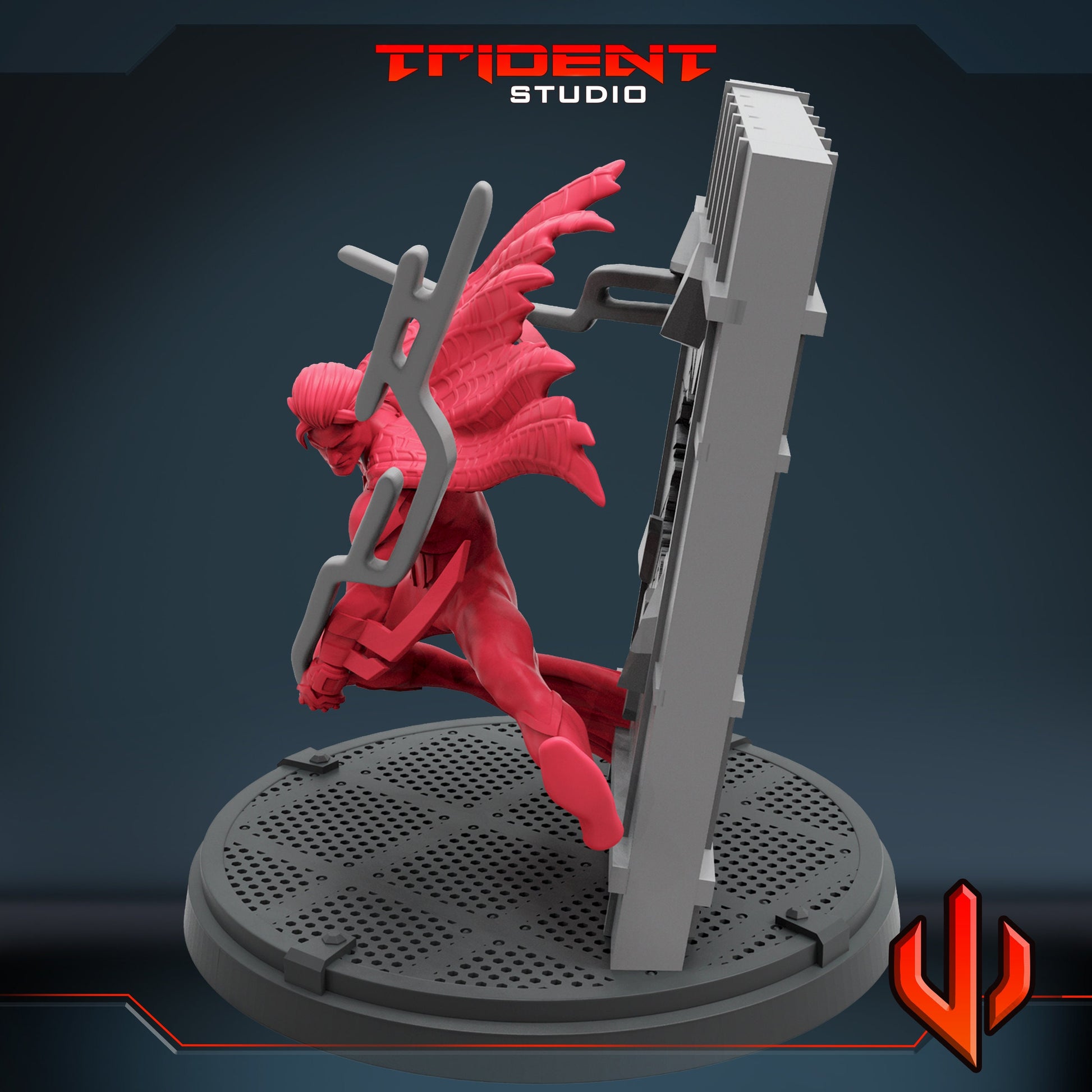 Spider-Man Miguel O'Hara (Fan art sculpted by Trident Studio) (Crisis Protocol Proxy/Alternative)
