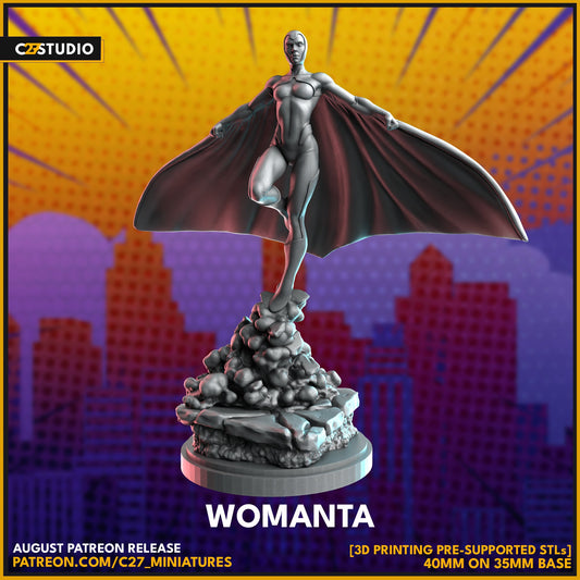 Manta / Womanta 40mm miniature (sculpted by C27 collectibles) (Crisis Protocol Proxy/Alternative)