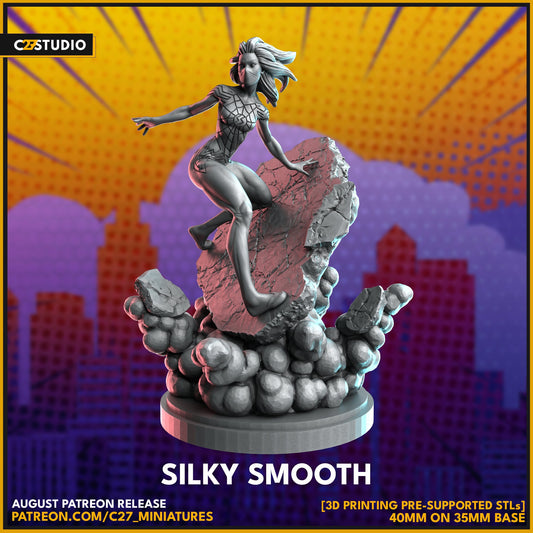 Silk / Silky Smooth 40mm miniature (sculpted by C27 collectibles) (Crisis Protocol Proxy/Alternative)