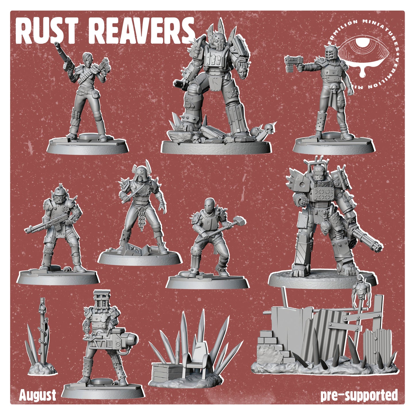 Warband - The Rust Reavers (11 miniatures) (Sculpted by Vermillion Miniatures)