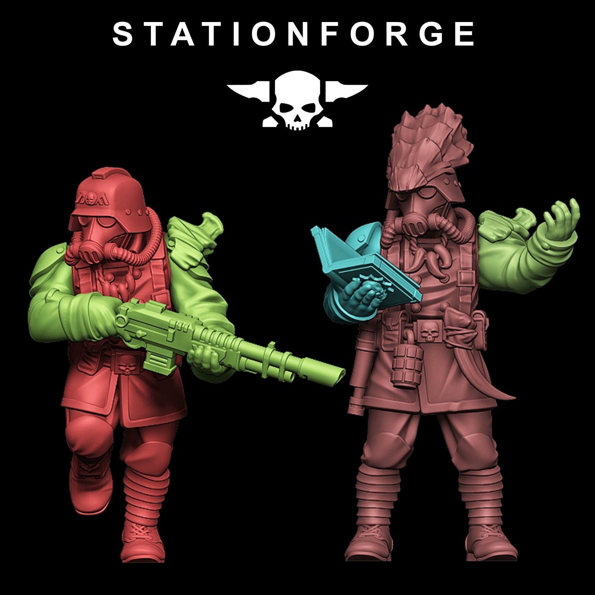 Grim Guard Xenarid Hunters - set of 10 (sculpted by Stationforge)